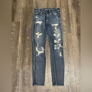 Ripped American eagle jeans